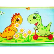 Lenjerie MyKids Dino Verde 4 Piese 120x60 - MYK00004238