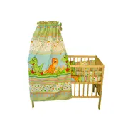Lenjerie MyKids Dino Verde 5 Piese 120x60 - MYK00004170