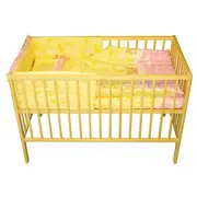 Lenjerie MyKids Teddy Norisori Roz 4 Piese 120x60 - MYK00003961