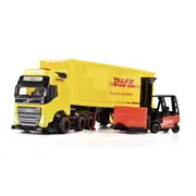 DICKIE SET CAMION DHL SI STIVUITOR CU SUNETE SI LUMINI 35CM VIV203747018