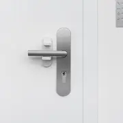 Opritor pentru clanta usii, fara gaurire, alb, REER 70110
