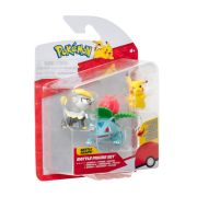 Pokemon - Set 3 figurine de actiune, 3PK: Pikachu #2, Jangmo-o, Ivysaur W21 BKFPKW3893