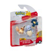Pokemon - Set 3 figurine de actiune, Eevee #1, Murkrow, Wartortle W21 BKFPKW3895