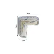 Set 2 aparatori din silicon pentru colturi 4x4x1.5 cm Ikonka IK6861 BBJIK6861_Initiala