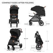 CARUCIOR SPORT KINDERKRAFT GRANDE PLUS, BLACK VIVKSGRAN00BLK0000