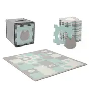 COVORAS DE JOACA KINDERKRAFT LUNO SHAPES, PUZZLE 3D, SPUMA, MINT VIVKPLUSH00MIN0000