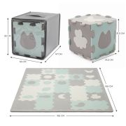 COVORAS DE JOACA KINDERKRAFT LUNO SHAPES, PUZZLE 3D, SPUMA, MINT VIVKPLUSH00MIN0000