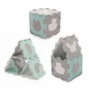 COVORAS DE JOACA KINDERKRAFT LUNO SHAPES, PUZZLE 3D, SPUMA, MINT VIVKPLUSH00MIN0000