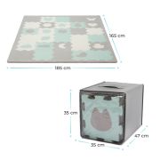 COVORAS DE JOACA KINDERKRAFT LUNO SHAPES, PUZZLE 3D, SPUMA, MINT VIVKPLUSH00MIN0000