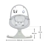 LEAGAN ELECTRIC KINDERKRAFT LULI, 2 IN 1, GREY VIVKKBLULIGRY0000