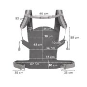 MARSUPIU ERGONOMIC KINDERKRAFT NINO, PANA LA 20 KG, CONFETTI GREY VIVKNNINOCOGRY0000