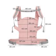 MARSUPIU ERGONOMIC KINDERKRAFT NINO, PANA LA 20 KG, CONFETTI PINK VIVKNNINOCOPNK0000