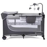 PATUT DE CALATORIE KINDERKRAFT LEODY, CU ACCESORII, GREY VIVKCLEOD00GRY00AC