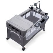 PATUT DE CALATORIE KINDERKRAFT LEODY, CU ACCESORII, GREY VIVKCLEOD00GRY00AC