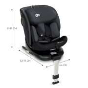SCAUN AUTO I-SIZE, 40-150 CM, KINDERKRAFT I-360, BLACK VIVKCI36000BLK0000