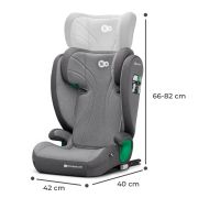 SCAUN AUTO KINDERKRAFT JUNIOR FIX2 I-SIZE, 100-150 CM, ROCKET GREY VIVKCJUFI20GRY0000