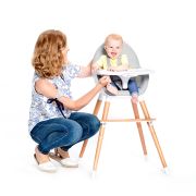 SCAUN DE MASA KINDERKRAFT FINI, 2 IN 1, GREY VIVKKKFINIGRY0000