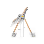 SCAUN DE MASA KINDERKRAFT LASTREE,  2 IN 1, TRANSFORMABIL, GREY VIVKHLAST00GRY0000