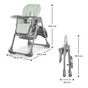 SCAUN DE MASA KINDERKRAFT TASTEE, PLIABIL, OLIVE VIVKHTAST00OLV0000