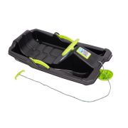 Sanie copii marmat niko cu manere, frana si volan - negru edeedi6728black