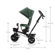TRICICLETA COPII KINDERKRAFT AVEO, MYSTIC GREEN VIVKRAVEO00GRE0000