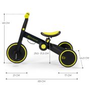 BICICLETA DE ECHILIBRU / TRICICLETA KINDERKRAFT 4TRIKE, BLACK VOLT VIVKR4TRI00BLK0000