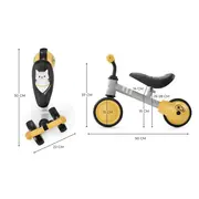 BICICLETA ECHILIBRU KINDERKRAFT CUTIE, HONEY VIVKKRCUTIHNY0000