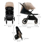 CARUCIOR SPORT, ULTRA COMPACT, KINDERKRAFT MITZY, 0-22 KG, LINEN BEIGE VIVKSMITZ00BEG0000