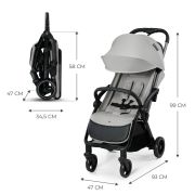 CARUCIOR SPORT KINDERKRAFT APINO, 0-22 KG, DOVE GREY VIVKSAPIN00GRY0000
