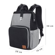 GEANTA MULTIFUNCTIONALA MAMICI KINDERKRAFT MOLLY, BLACK VIVKKAMOLLBLK0000