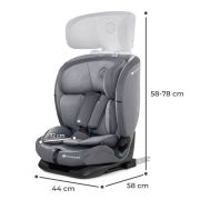 SCAUN AUTO I-SIZE, 76-150 CM, KINDERKRAFT ONETO 3, ISOFIX, COOL GREY VIVKCONE300GRY0000