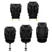 SCAUN AUTO KINDERKRAFT I-FIX, I-SIZE 40-150 CM, GRAPHITE BLACK VIVKCIFIX00BLK0000
