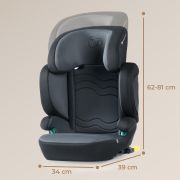 SCAUN AUTO KINDERKRAFT XPAND 2 I-SIZE 100-150 CM, GRAPHITE BLACK VIVKCXPAN02BLK0000