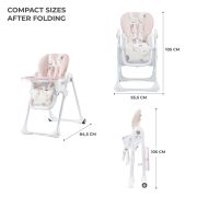 SCAUN DE MASA KINDERKRAFT YUMMY PLIABIL, PINK VIVKKKYUMMPNK0000