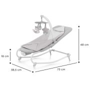 SEZLONG 3 IN 1, KINDERKRAFT FELIO 2, STONE GREY VIVKBFELI20GRY0000