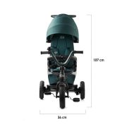 TRICICLETA KINDERKRAFT EASYTWIST, MIDNIGHT GREEN VIVKKRETWIGRE0000