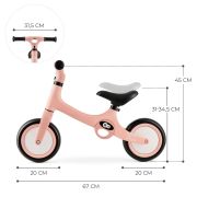 BICICLETA FARA PEDALE KINDERKRAFT TOVE, ROZ VIVKRTOVE00PNK0000