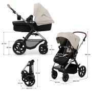 CARUCIOR 3 IN 1 KINDERKRAFT MOOV 2, MOONLIGHT GREY VIVKSMOOV02GRYEV00