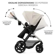CARUCIOR 3 IN 1 KINDERKRAFT MOOV 2, MOONLIGHT GREY VIVKSMOOV02GRYEV00