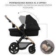 CARUCIOR 3 IN 1 KINDERKRAFT MOOV 2, NEGRU PUR VIVKSMOOV02BLKEV00