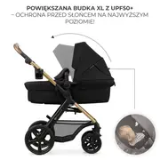 CARUCIOR 3 IN 1 KINDERKRAFT MOOV 2, NEGRU PUR VIVKSMOOV02BLKEV00