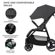 CARUCIOR SPORT KINDERKRAFT TRIG3 GRANITE GREY VIVKSTRIG03GRY0000