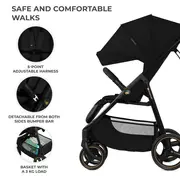 CARUCIOR SPORT KINDERKRAFT TRIG3 ONYX BLACK VIVKSTRIG03BLK0000