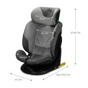 SCAUN AUTO KINDERKRAFT I-FIX, I-SIZE 40-150 CM, COOL GREY VIVKCIFIX00GRY0000