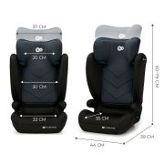 SCAUN AUTO KINDERKRAFT I-SPARK, I-SIZE 100-150 CM, BLACK VIVKCISPA00BLK0000