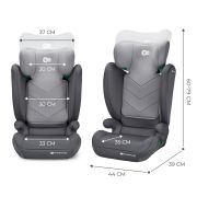 SCAUN AUTO KINDERKRAFT I-SPARK, I-SIZE 100-150 CM, GREY VIVKCISPA00GRY0000