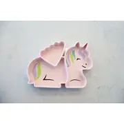 FARFURIE COMPARTIMENTATA DIN SILICON CU VENTUZA, MELII, UNICORN VIVML17300