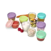 SET 12 RECIPIENT STICLA PENTRU HRANA BEBE, MELII, 6*59 ML + 6*118 ML VIVML16900