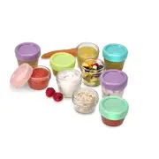 SET 12 RECIPIENT STICLA PENTRU HRANA BEBE, MELII, 6*59 ML + 6*118 ML VIVML16900