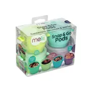 SET 4 RECIPIENTE SILICON SNAP&GO, MELII, 118 ML VIVML11050